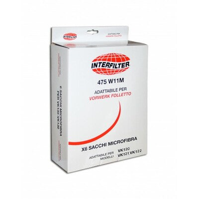 SACCHETTI PER ASPIRAPOLVERE FOLLETTO IN CARTA X VK118-122