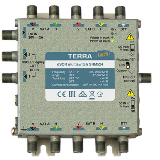 MULTISWITCH 5in 6out dCSS/Legacy/TV - in HVHV/WB