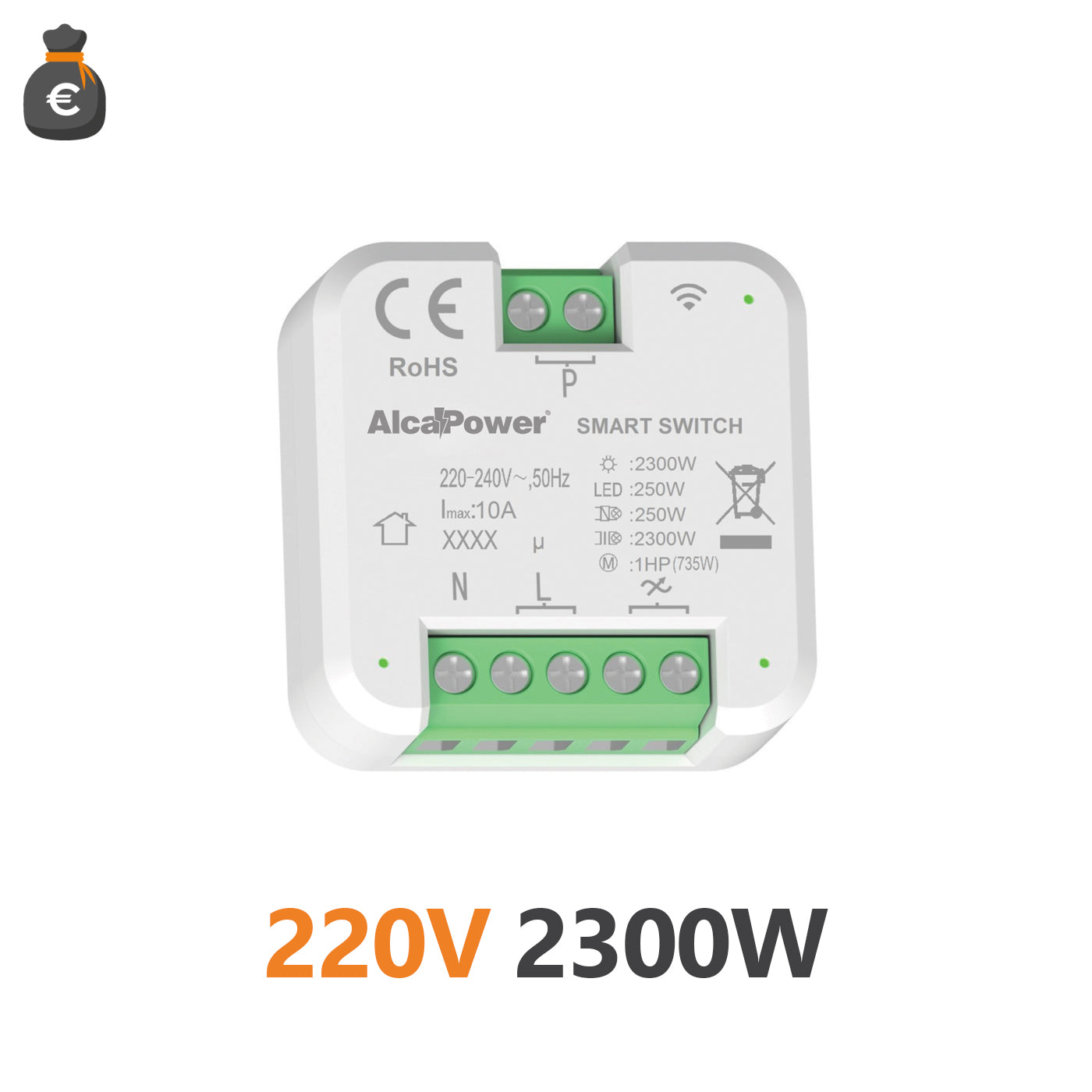 SMART SWITCH 220-240V AC 2300W