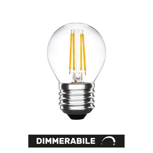 LAMPADINA MINI SFERA DIMMERABILE LED 5W 500lm 3000K E27