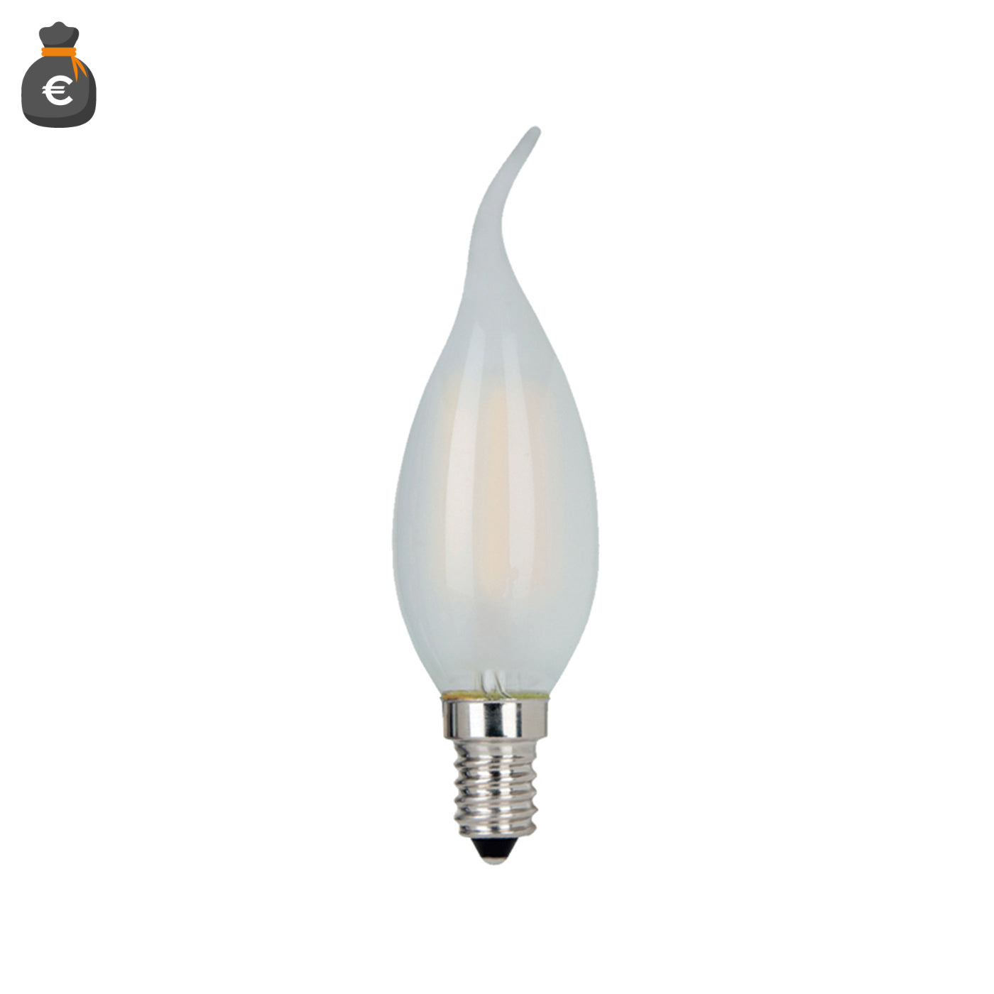 LAMPADINA FIAMMA C37 VETRO FROST 4W 450lm 4000K