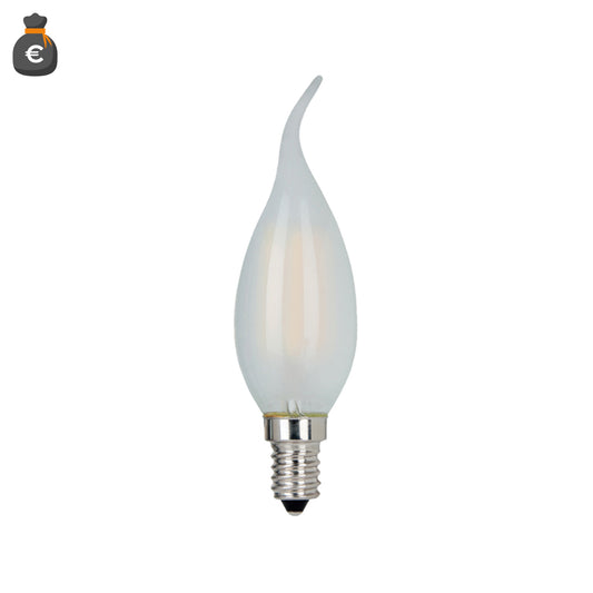 LAMPADINA FIAMMA C37 VETRO FROST 4W 450lm 4000K