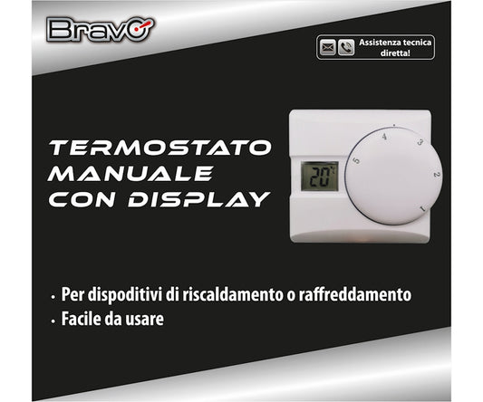 TERMOSTATO MANUALE  CON DISPLAY NEW