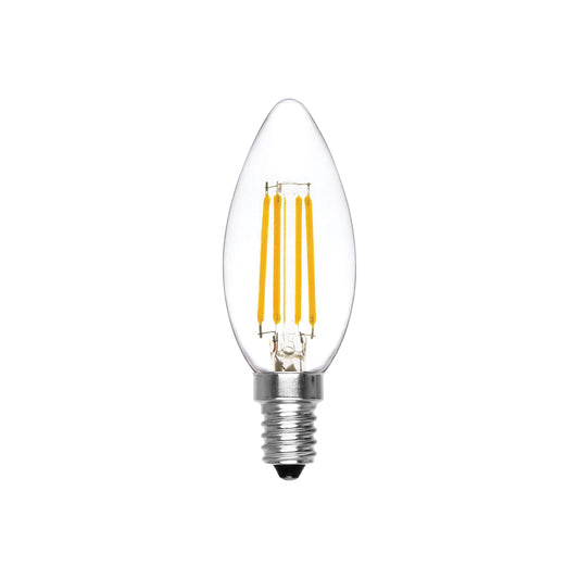 LAMPADINA OLIVA A FILAMENTO LED 230V 4W 360° NATURALE E14 - AP353FN