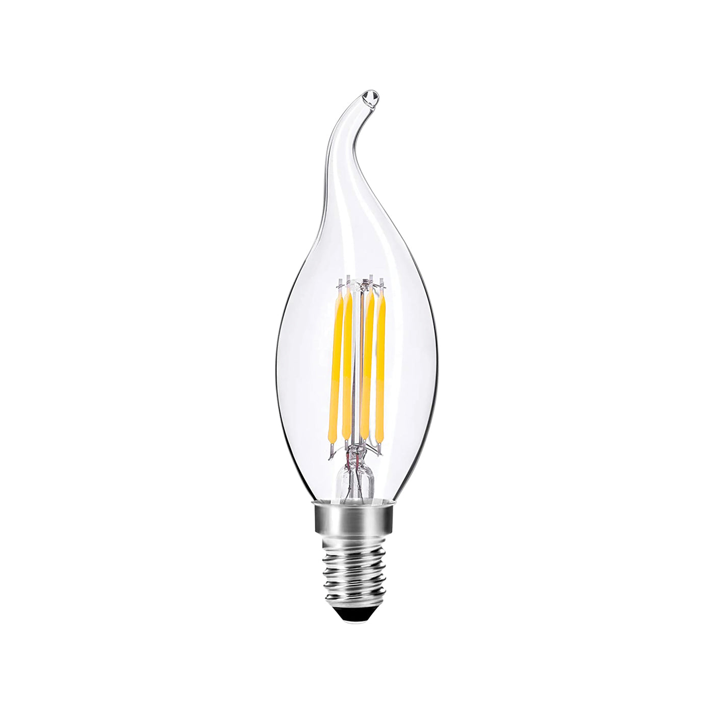 LAMPADINA FIAMMA A FILAMENTO LED 230V 4W 360° NATURALE E14 - AP35T3N