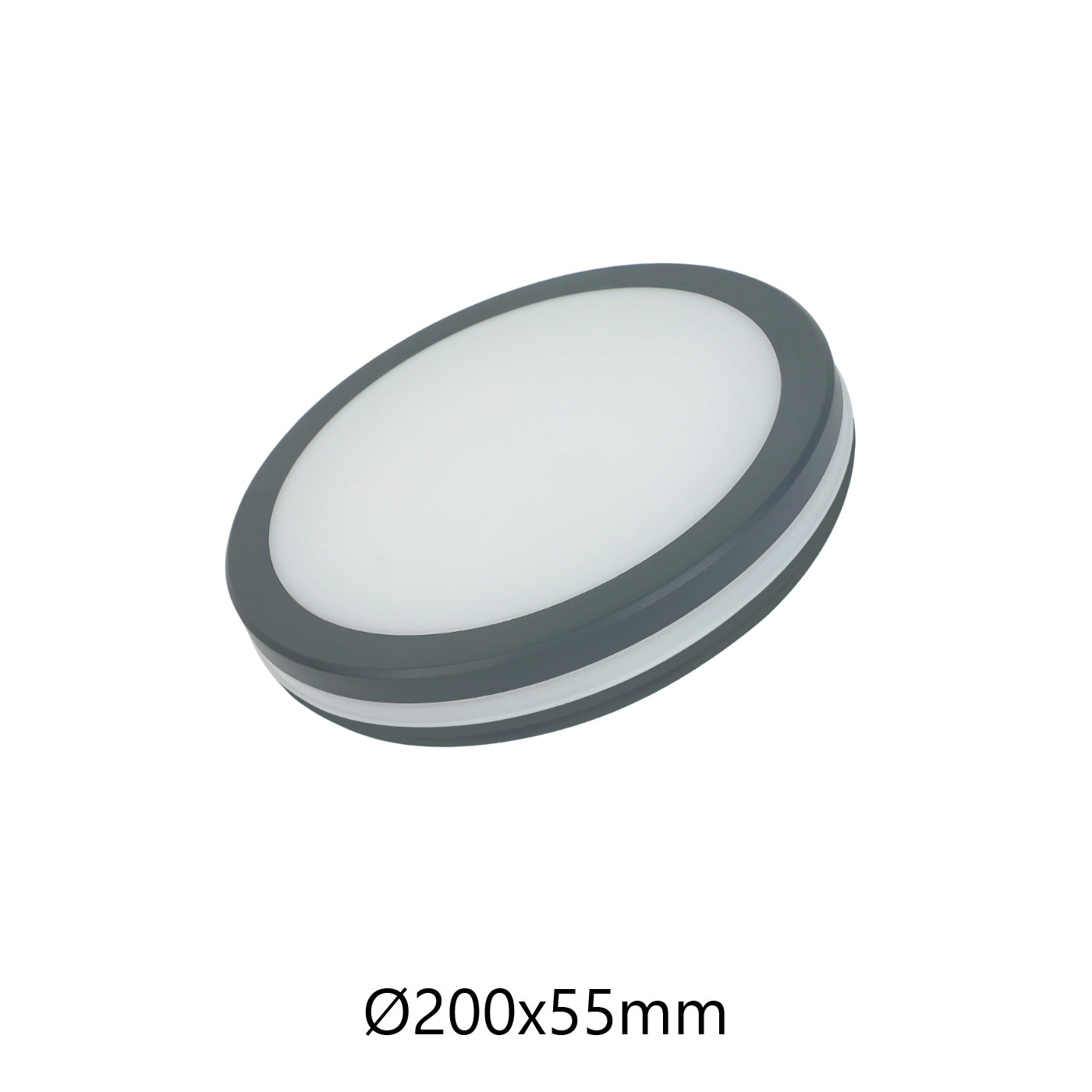 PLAFONIERA LED IP65 CCT 15W 1500lm ROTONDA GRIGIA