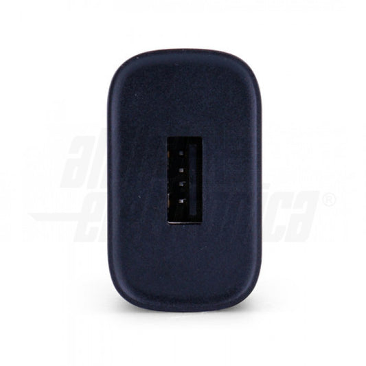 CARICATORE USB 10,5W - 1 PORTA 5V 2,1A - NERO