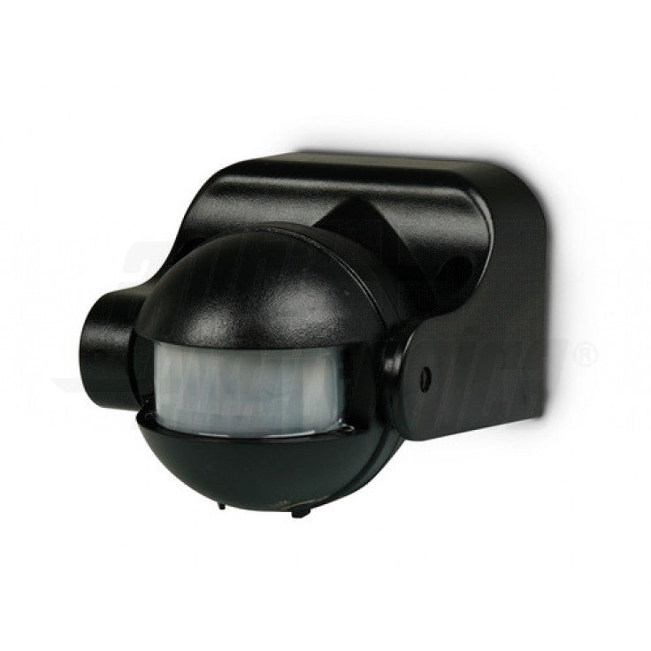 SENSORE DI MOVIMENTO AD INFRAROSSI DA PARETE NERO