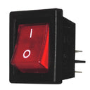 INTERRUTTORE BIPOLARE LUMINOSO ROSSO 22x30