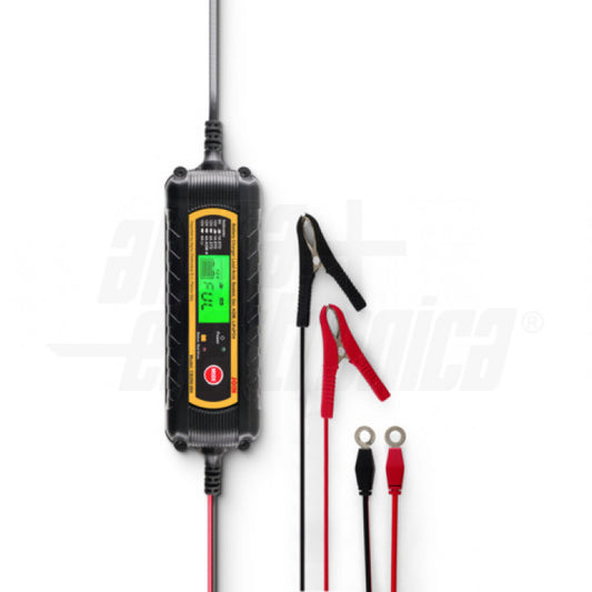 CARICA BATTERIE 1/4A 6/12V 5-120Ah Pb/LiFePO4 - smart 4 fasi - IP65