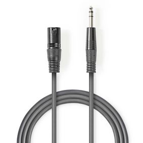 CAVO AUDIO BILANCIATO M a 3 Pin XLR  M da 6.35mm 3mt