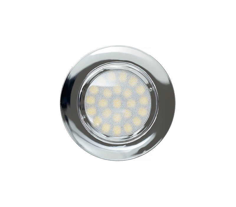 MINI FARETTO DA INCASSO A LED 4W 4200K 220V AC IP44 CROMATO