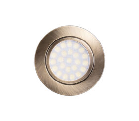 MINI FARETTO  DA INCASSO A LED 4W 4200K 220V AC IP44 OTTONE