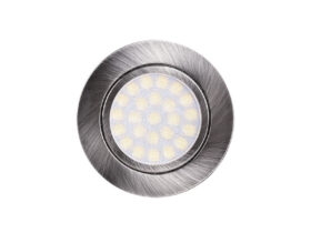 MINI FARETTO DA INCASSO A LED 4W 4200K 220V IP44 NICHEL SAT.