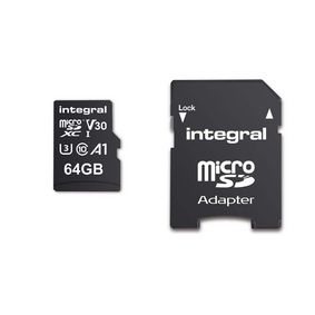 SCHEDA DI MEMORIA MICROSDHC/XC V30 UHS-I U3 ad alta velocità da 64 GB