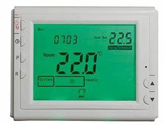 CRONOTERMOSTATO DIGITALE SETTIMANALE CON DISPLAY LCD 3,8 POLLICI