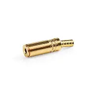 PRESA JACK 3,5 STEREO VOLANTE GOLD