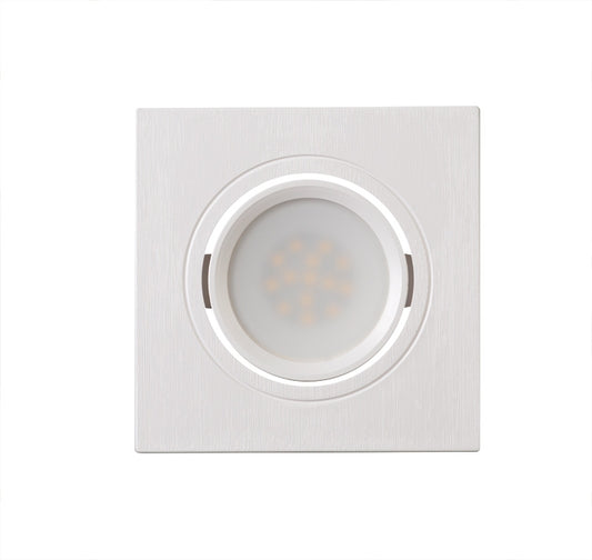 GHIERA DA INCASSO PER FARETTO GU10 QUADRATA ORIENTABILE