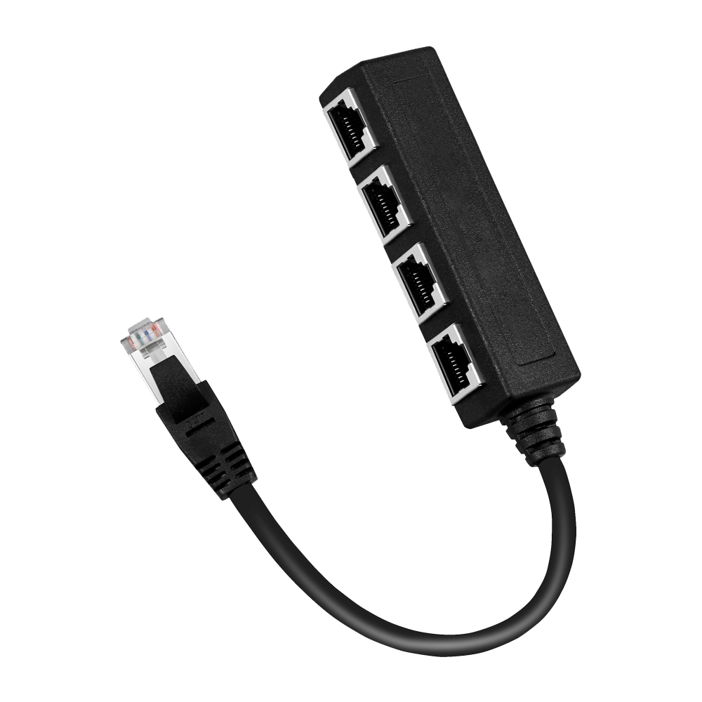 SPLITTER RJ45 PASSIVO Splitter da 1 connettore M a 4 F