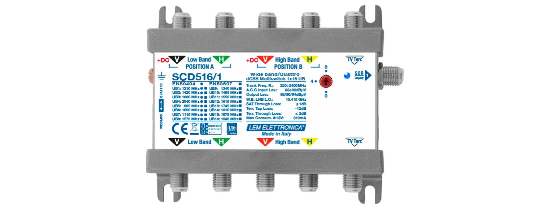 MULTISWITCH DCSS 5 CAVI 1 DERIVATA