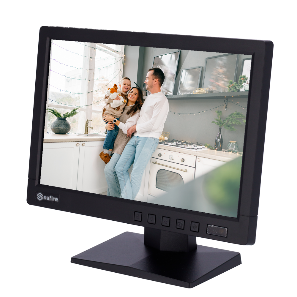 MONITOR CCTV 10" 16:10 IN/OUT BNC SAFIRE