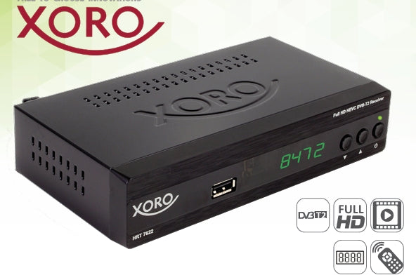 RICEVITORE TV HD DVB-T2,  USB MULTIPLAYER HDMI SCART