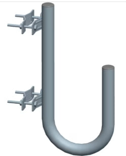 SUPPORTO PER PARABOLA CURVO 180°