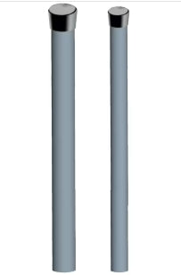 PALO NORME CEI MT. 2 DIAM. 40 x 3 S/B