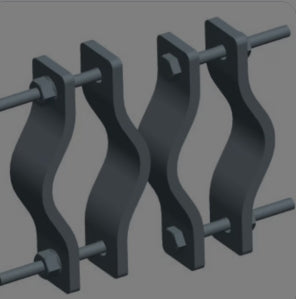 GIUNTO PER PALI ADIACENTI DIAMETRO 42/90