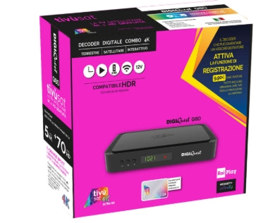 RICEVITORE TVSAT 4K UHD COMBO DIGIQUEST