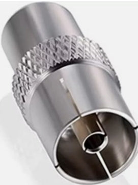 RACCORDO SPINA F / PRESA TV 75 OHM