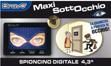 MAXI SOTTOCCHIO SPIONCINO DIGITALE 4.3"