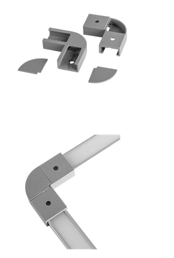 SET CONNETTORI ANGOLARI PER PROFILO APN207 (2PZ)