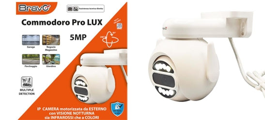 TELECAMERA WIRELESS ESTER. MOTORIZZATA -COMMODORO PRO LUX5MP