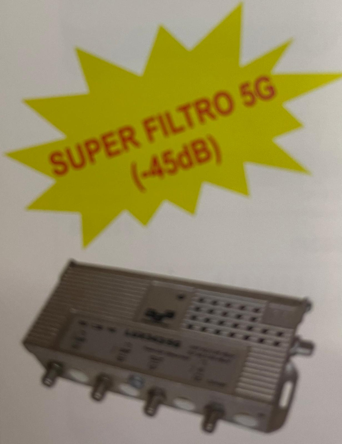 CENTRALINO SERIE LUX43/5GS EXCLUSIVE CON FILTRO LTE 5G  3IN(3.U.U) 42 dB130 dBmV