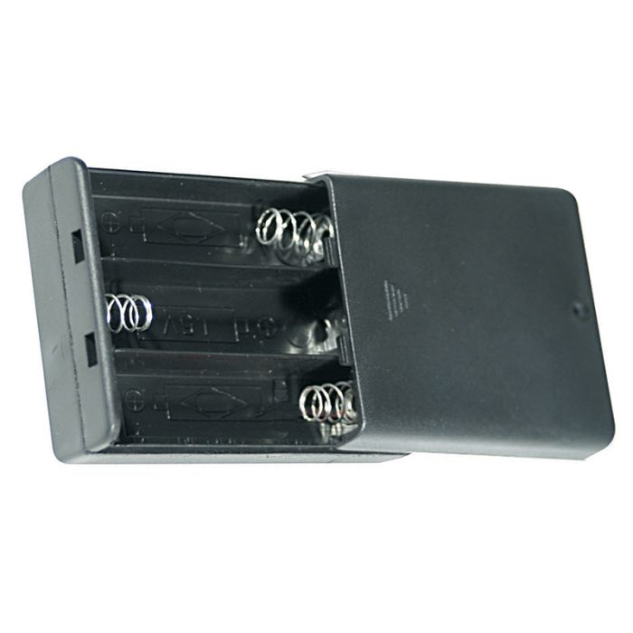 PORTAPILE PER 3 PILE STILO (AA-UM3) CON INTERRUTTORE