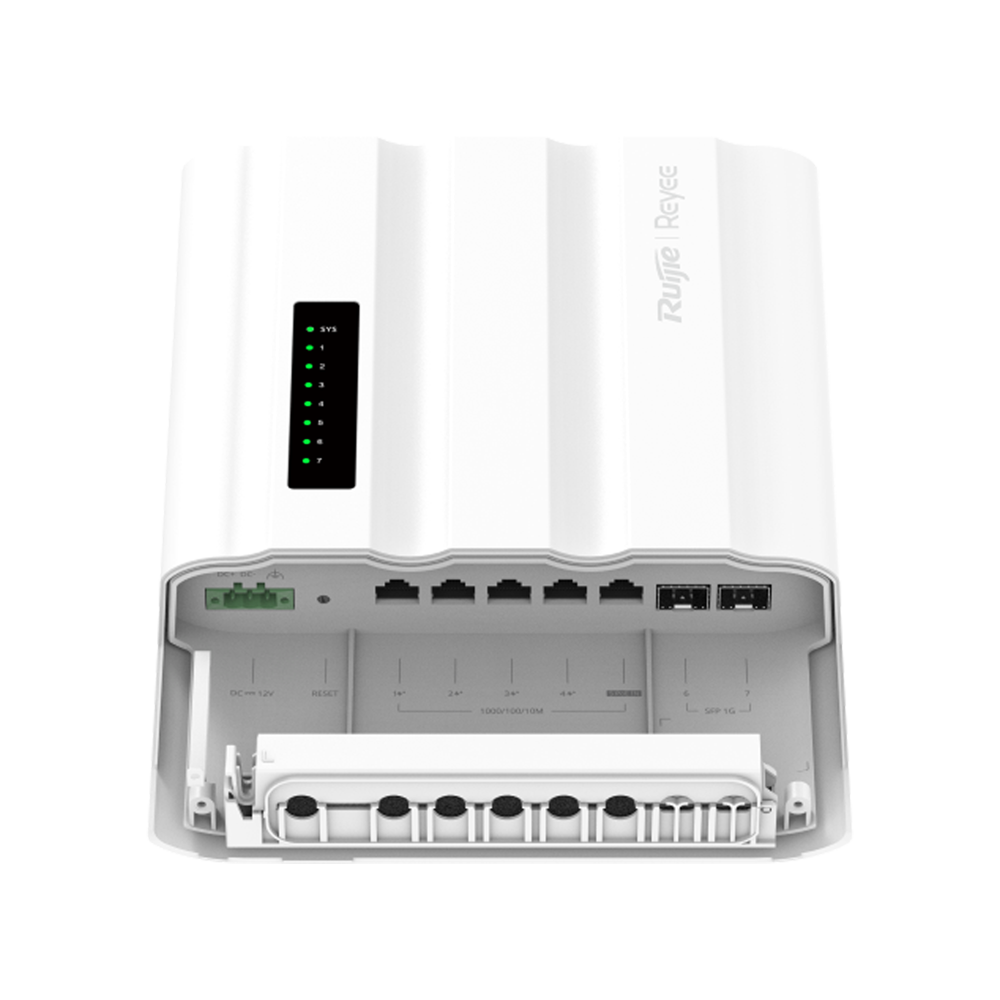 SWITCH REYEE MANAGED 5 PORTE GIGABIT RJ45 2SLOT SFP