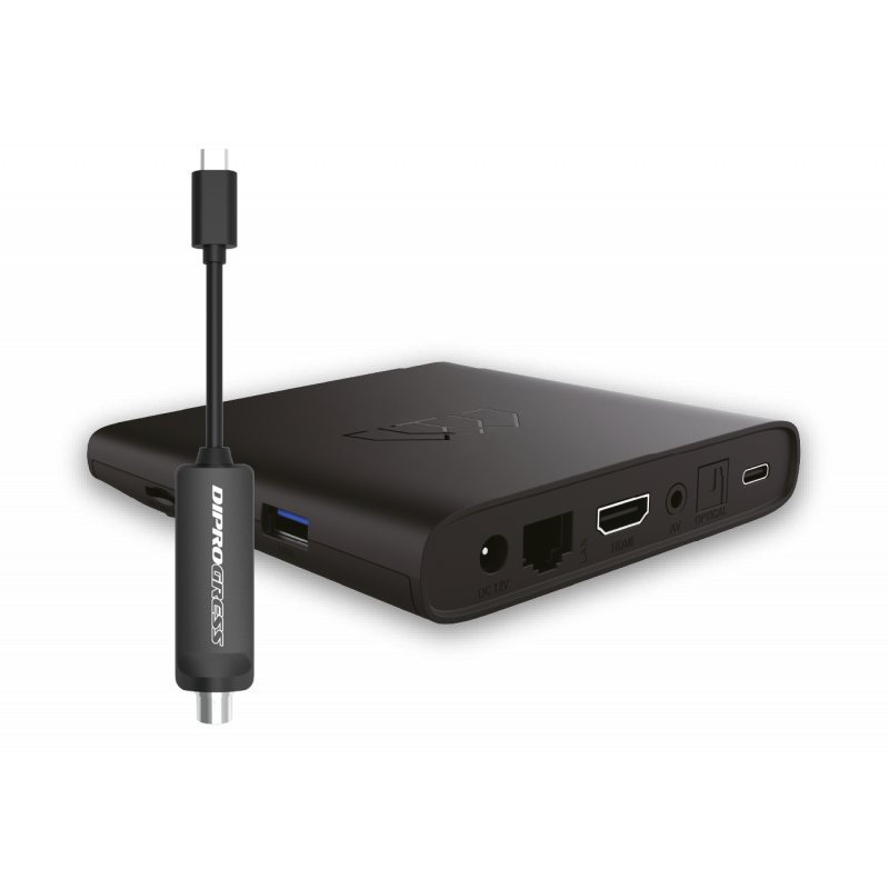 DECODER SMARTH ANDROID TV CON CON T2 4K CERTIF. GOOGLE