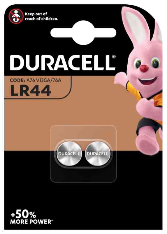 BATTERIE DURACELL LR44 BLISTER 2