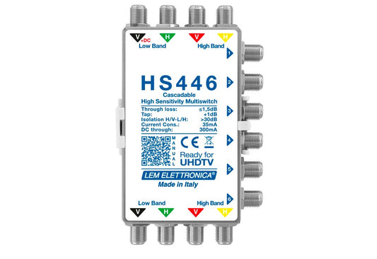 MULTISWITCH LEGACY IN CASCATA A 4 CAVI PASSANTE 6 DER.+1dB