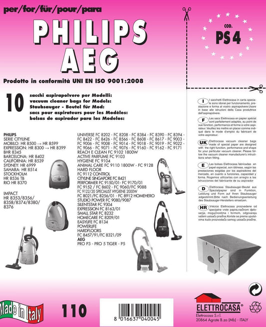 SACCHETTI ASPIRAPOLVERE PHILIPS LONDON