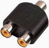 RACCORDO PRESA RCA / 2 PRESE RCA