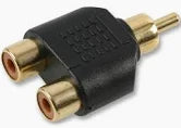 RACCORDO SPINA RCA / 2 PRESE RCA GOLD